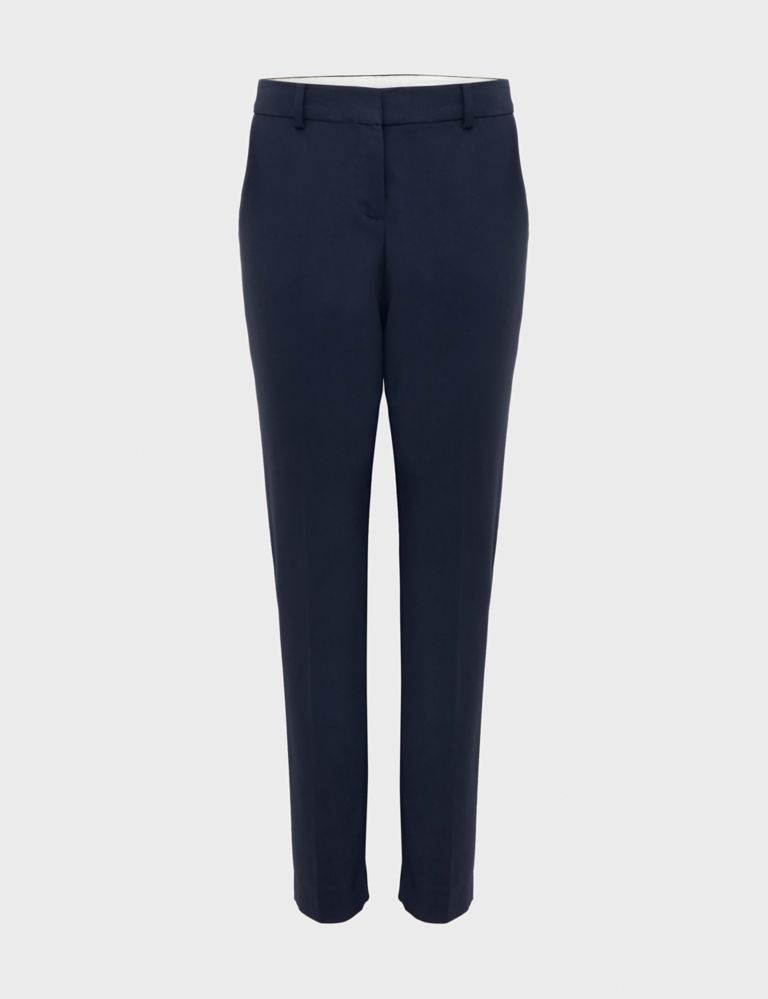 Cotton Blend Tapered Trousers 2 of 5