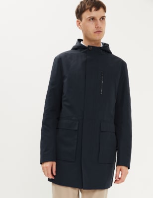 technical hooded parka