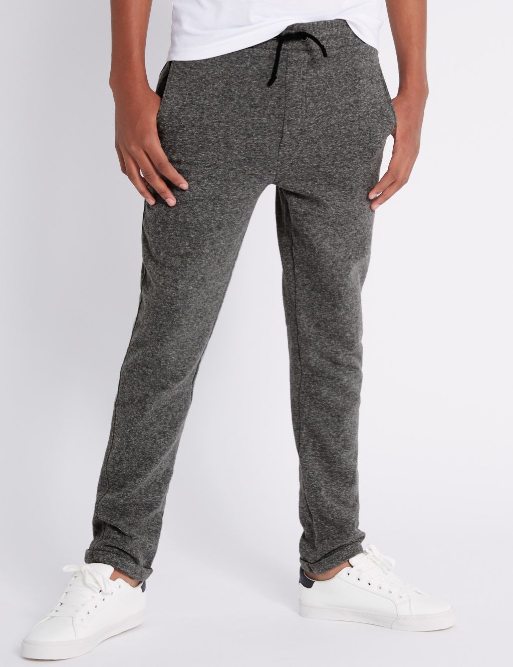 Cotton Blend Textured Joggers (3-16 Years) 2 of 4