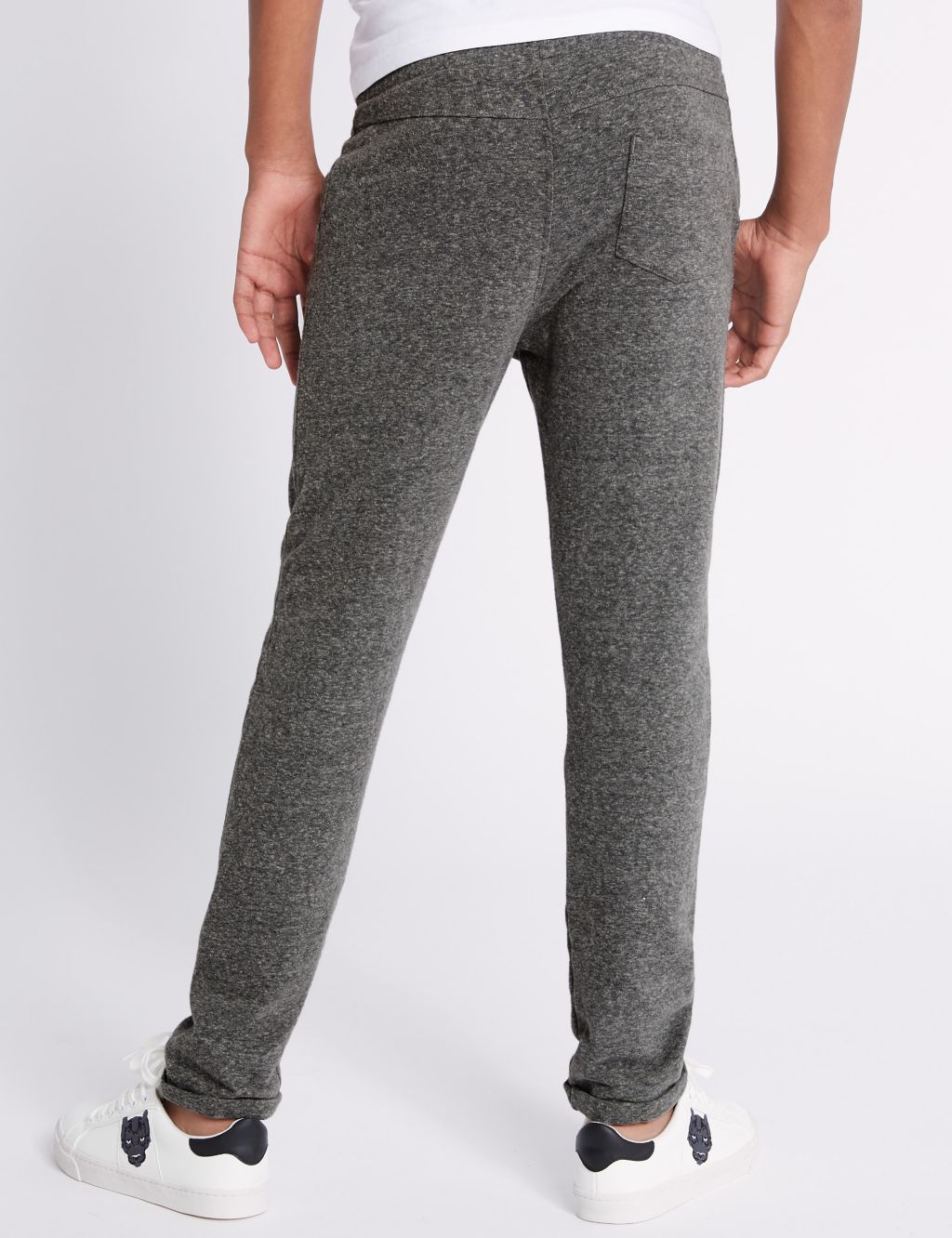 Cotton Blend Textured Joggers (3-16 Years) 4 of 4