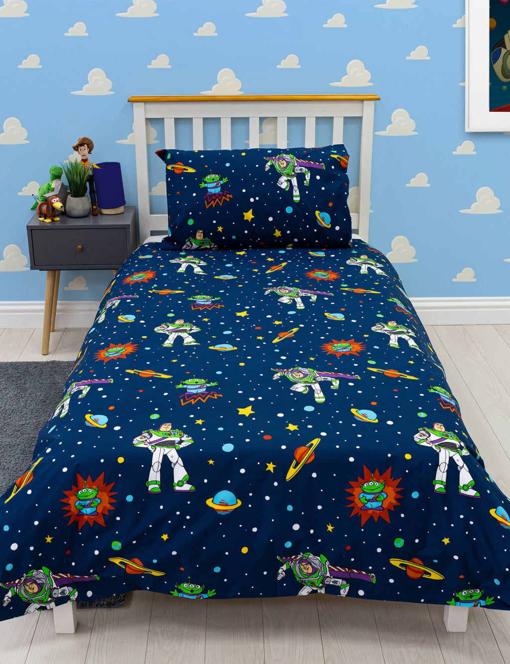Cotton Blend Toy Story Single Bedding Set