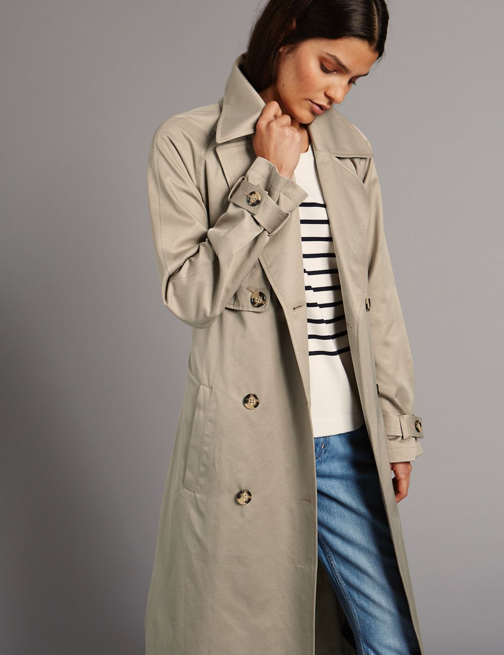 Cotton Blend Trench Coat with Stormwear™ 2 of 5