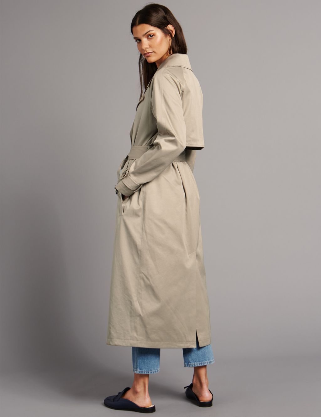 Cotton Blend Trench Coat with Stormwear™ 4 of 5