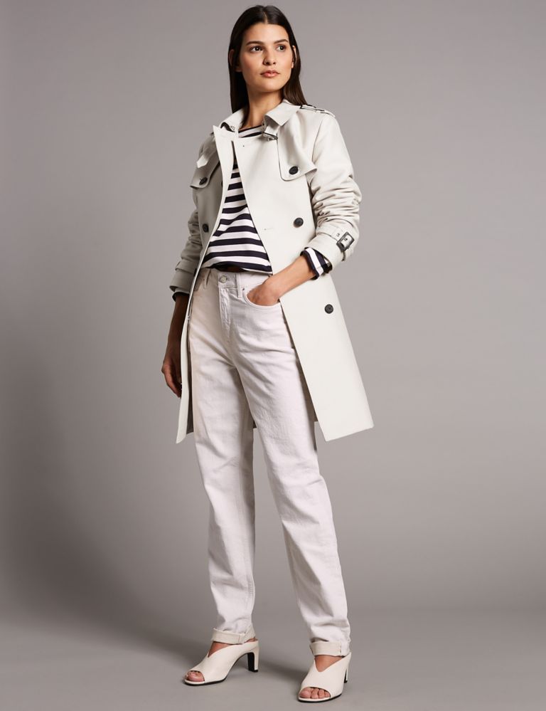 Cotton Blend Trench Coat 3 of 6