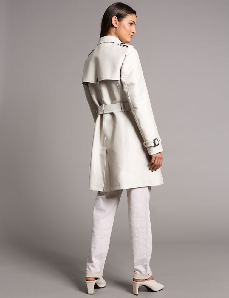 Cotton Blend Trench Coat 4 of 6