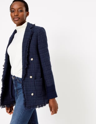 Longline cheap blazer jacket