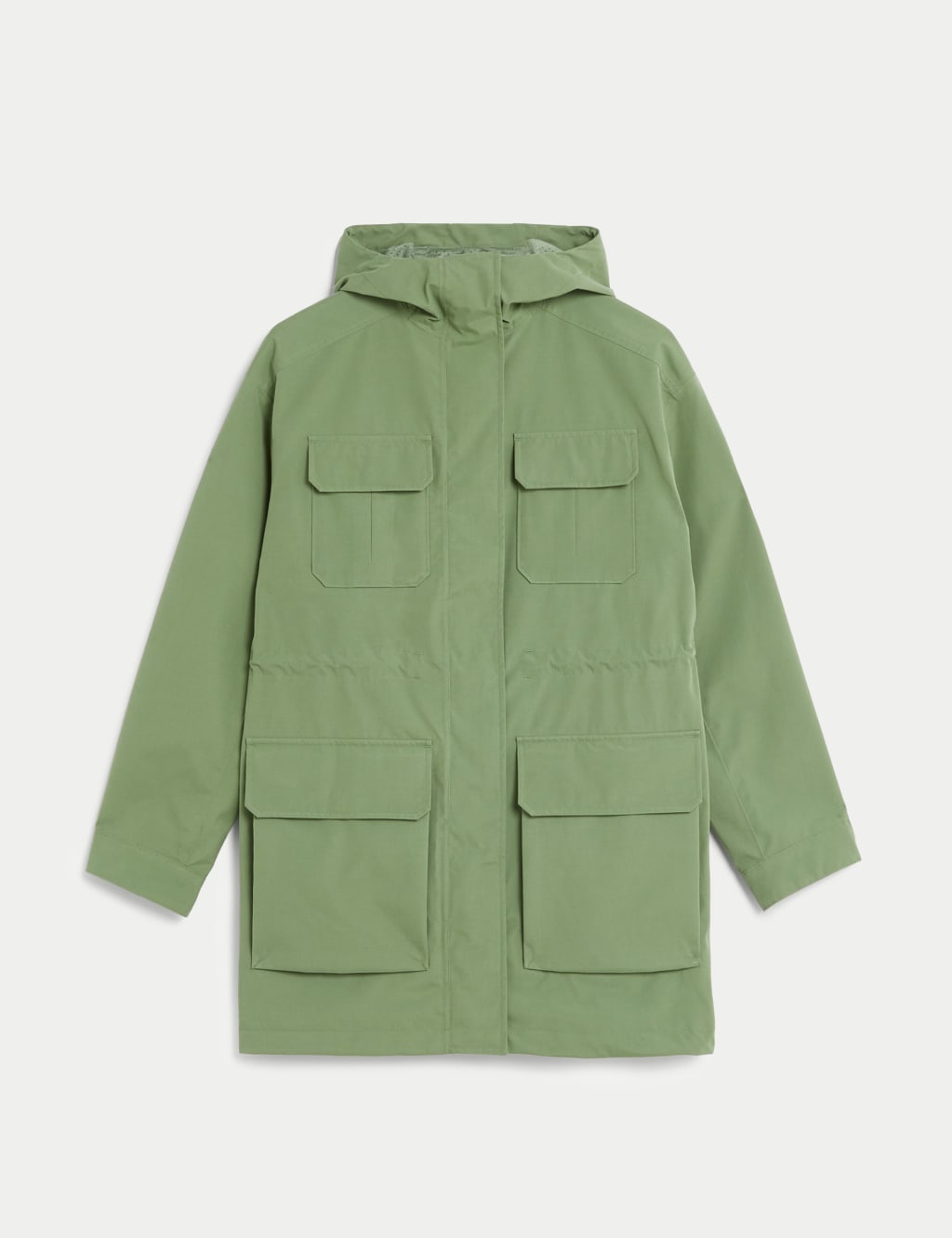 Cotton Blend Waterproof Parka Coat 3 of 8