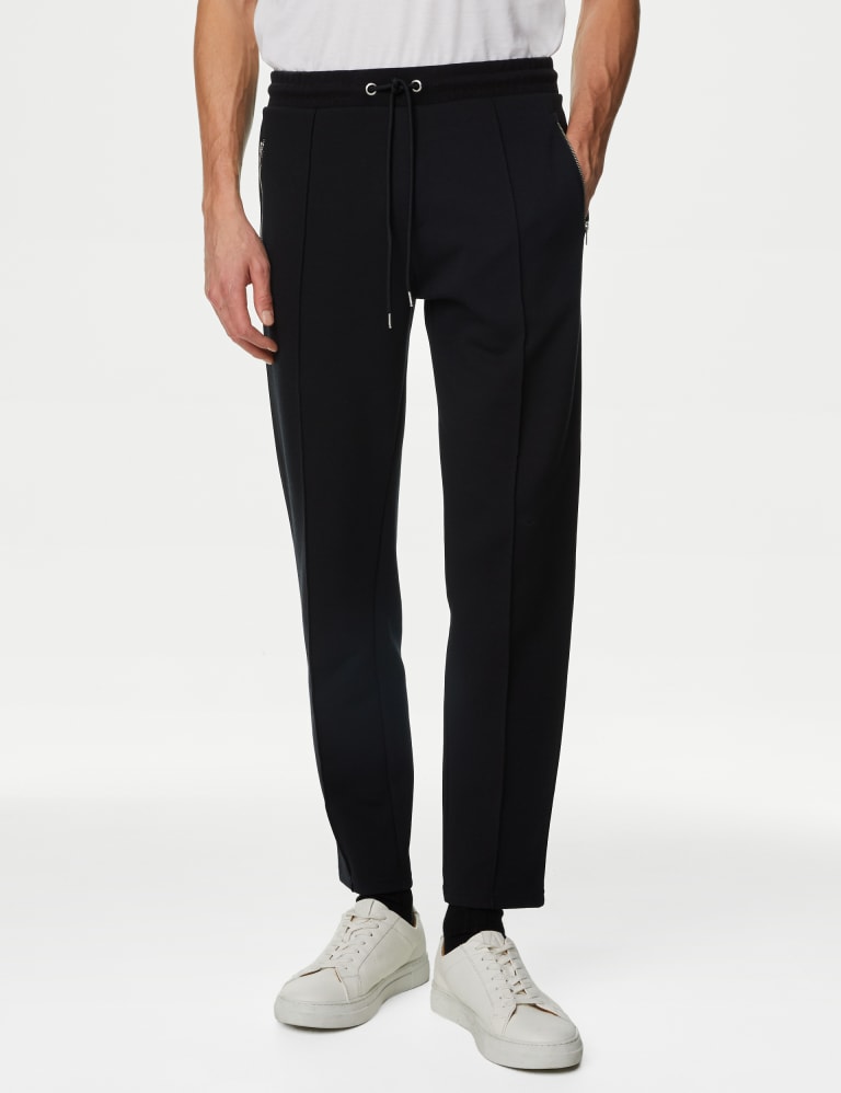 Cotton Blend Zip Pocket Joggers | Autograph | M&S