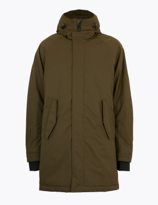 Cotton Borg Lined Parka Jacket, M&S Collection