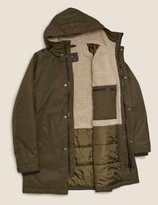 Mens parka coats marks and spencer sale