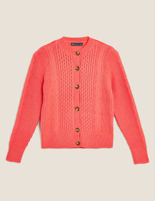 cotton cable cardigan