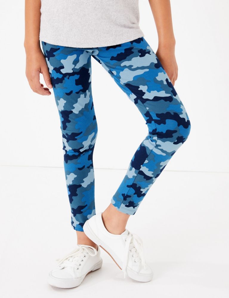 Cotton Camouflage Print Leggings (3-16 Years) 4 of 5