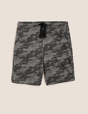 Cotton Camouflage Shorts (6-16 Yrs) Image 2 of 5