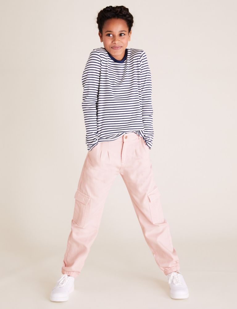 Cotton Cargo Trousers (6-14 Yrs) 1 of 4