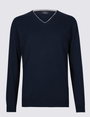 Marks and spencer blue on sale jumper