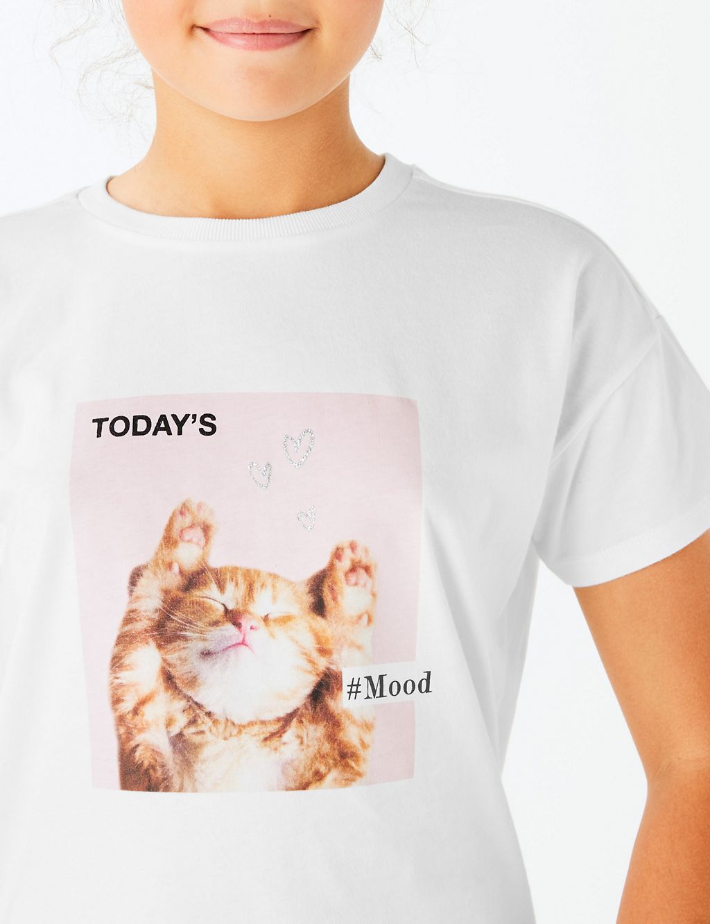 Cotton Cat Print T-Shirt (3-16 Years) 2 of 4