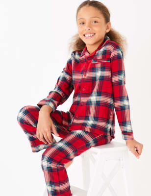 Cotton Checked Pyjama Set 1 16 Years M S