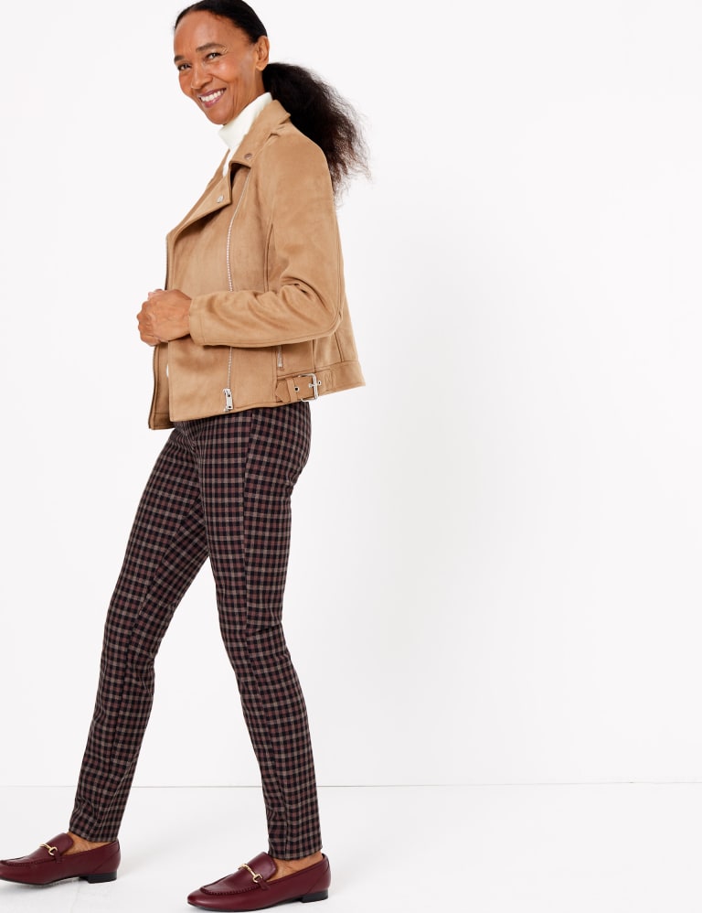 Checked treggings top