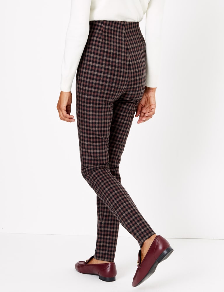 Checked treggings cheap