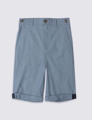 Cotton Chino Shorts with Stretch (3-14 Years) Image 1 of 2