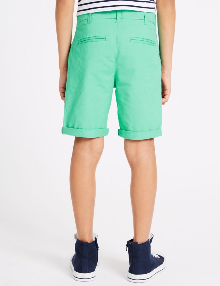 Cotton Chino Shorts with Stretch (3-16 Years) 4 of 4