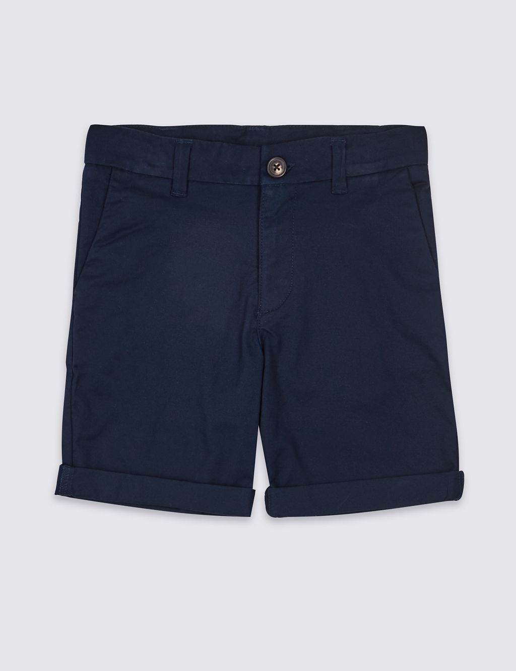 Cotton Chino Shorts with Stretch (3-16 Years) 1 of 4