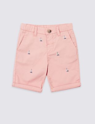 Cotton Chino Shorts with Stretch (3 Months - 7 Years) Image 2 of 4