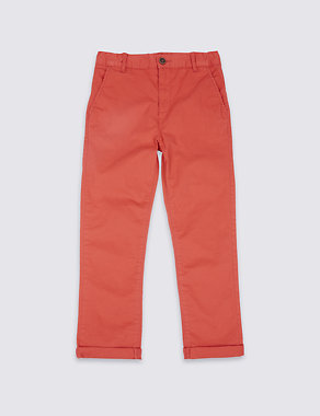 Cotton Chinos with Stretch (3-14 Years) Image 2 of 4