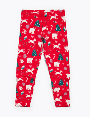 Cotton Christmas Leggings (2-7 Yrs)