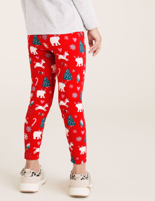 ASOS Christmas Leggings in Light Print