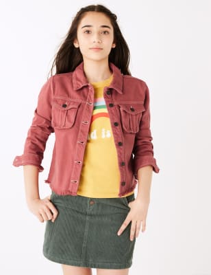 Coloured denim hot sale jacket