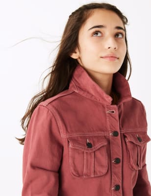 Coloured denim store jacket womens uk