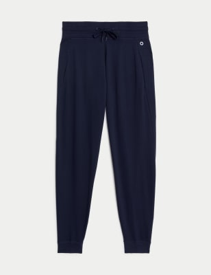womens navy cuffed joggers