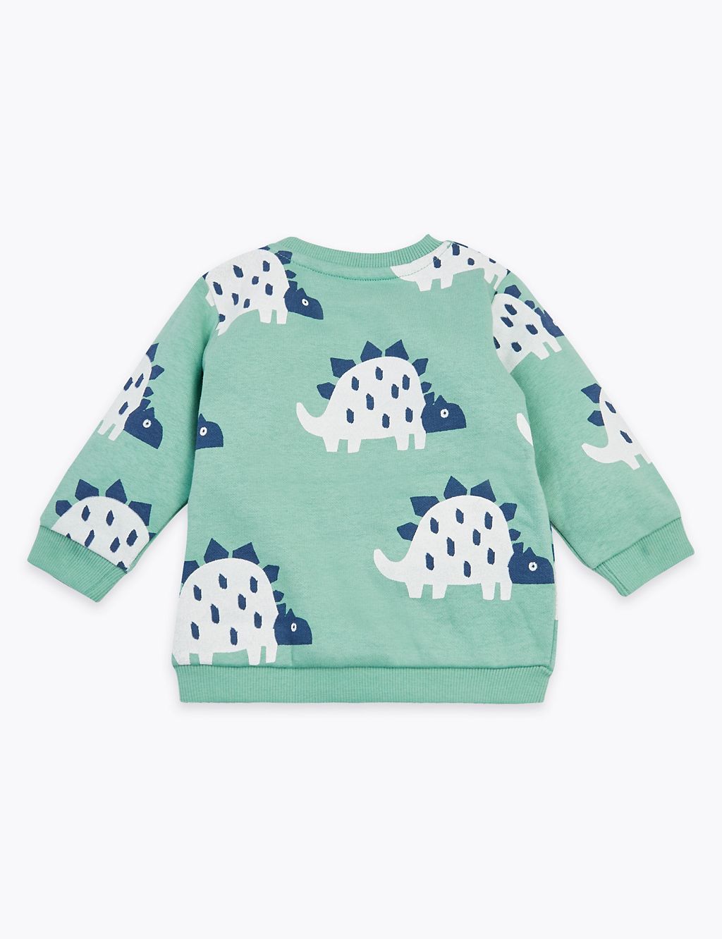 Cotton Dinosaur Print Sweatshirt (0-3 Yrs) 1 of 3