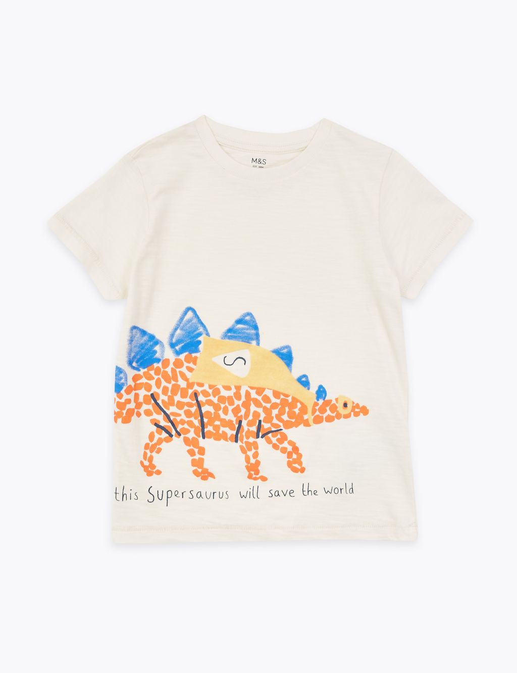 Cotton Dinosaur Print T-Shirt (2-7 years) | M&S