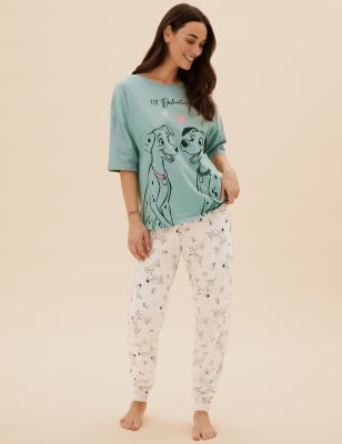 Cotton Disney 101 Dalmatians™ Pyjama Set, M&S Collection