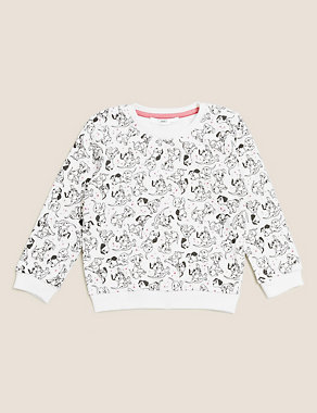 Cotton Disney 101 Dalmatians™ Sweatshirt (2-7 Yrs) Image 2 of 5