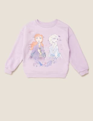 Cotton Disney Frozen Sweatshirt 2 10 Yrs M S