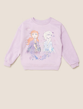 Cotton Disney Frozen™ Sweatshirt (2-10 Yrs) Image 2 of 5