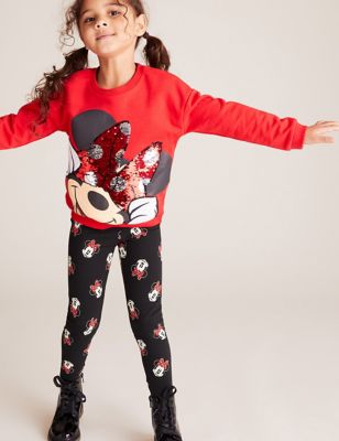 8 EUC NWT Size 7 8 girls pj tops leggings Disney Minnie Mouse