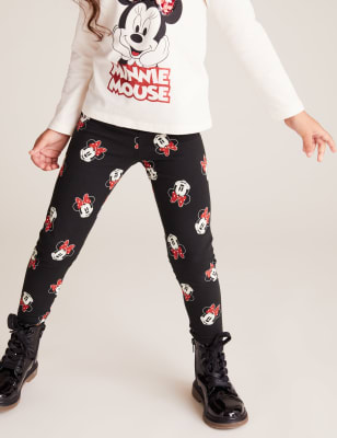 Buy Disney All-Over Minnie Mouse Print Leggings with Elasticated