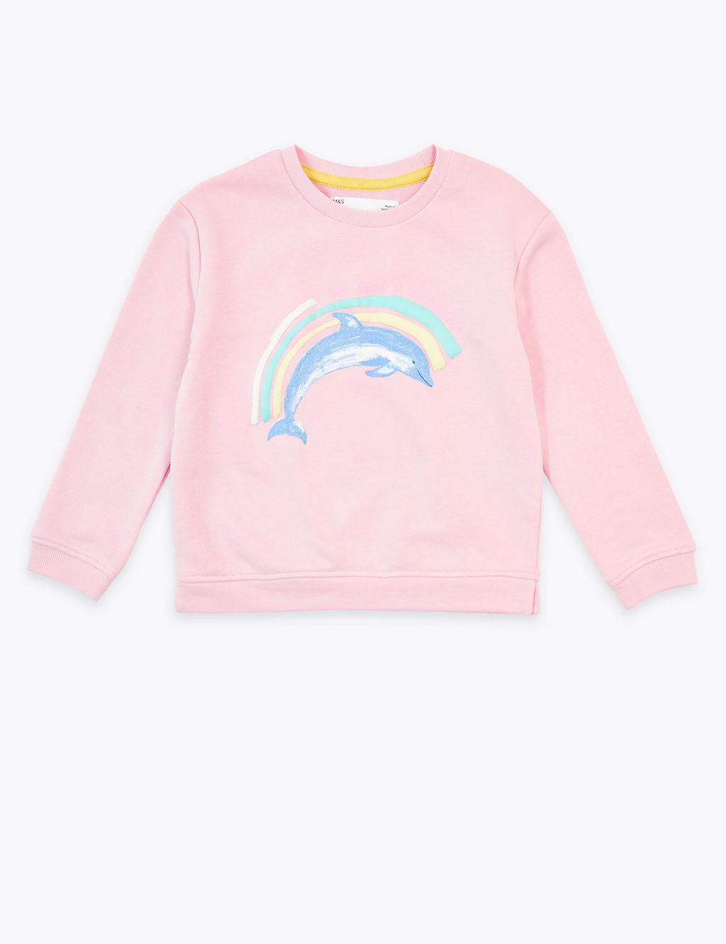 Cotton Dolphin Print Sweatshirt (2-7 Yrs) 1 of 4