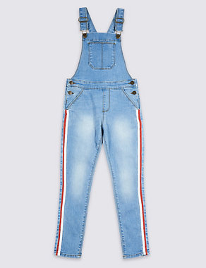 Cotton Dungarees with Stretch (3-16 Years) Image 2 of 4