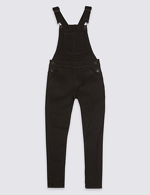 Cotton Dungarees with Stretch (3-16 Years) Image 2 of 4