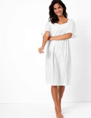 cotton nightdress marks and spencer
