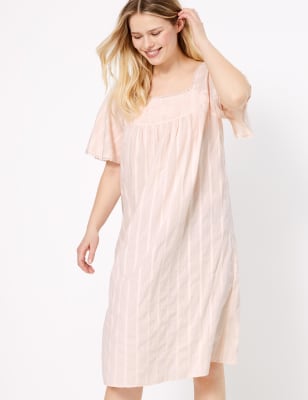 cotton nightdress marks and spencer