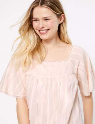 cotton nightdress marks and spencer