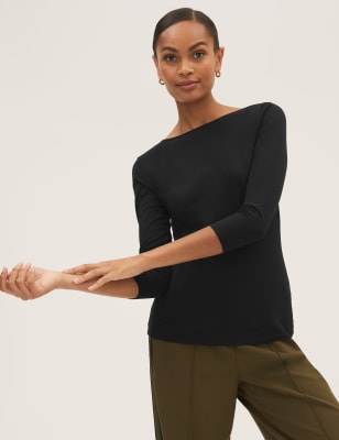 marks and spencer women's plain t shirts