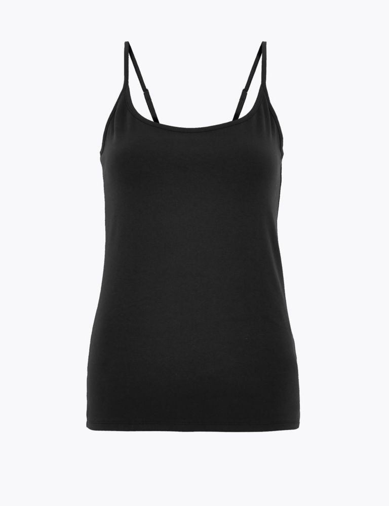 Cotton Fitted Cami Top | M&S Collection | M&S