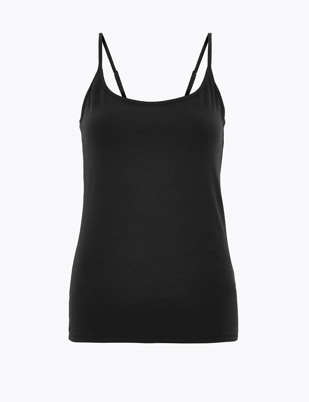 Cotton Fitted Cami Top M&S Collection M&S